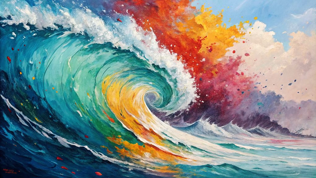 abstract painting techniques explored